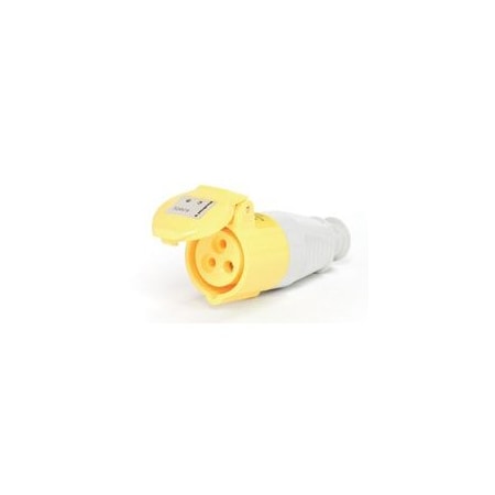 Woodhead Ac Power Plugs & Receptacles Rcpt Db 2Pos Angle Yellow 1300190001